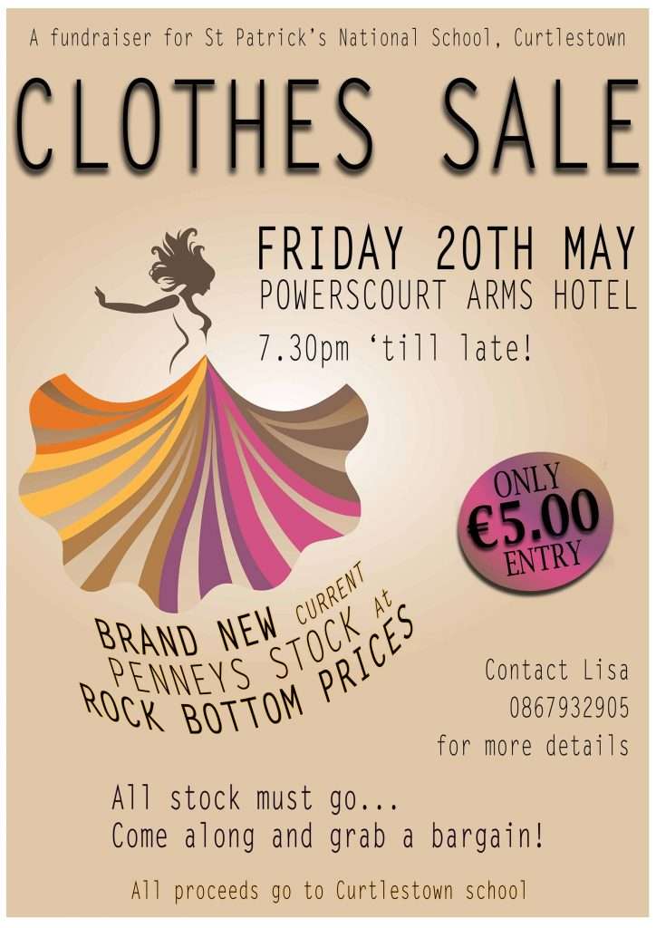 clothes sale print